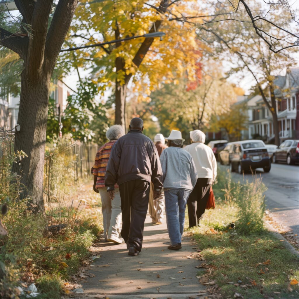 morning walk with friend