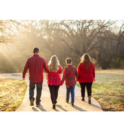 morning walk with fam[ly