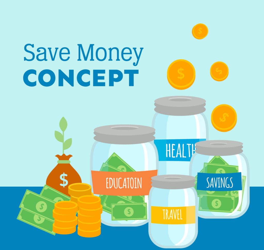 save money for different different reasons