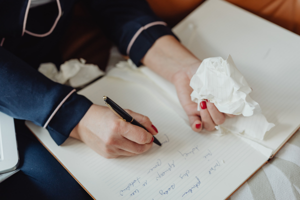 writing down worry